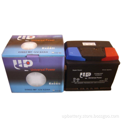 DIN62mf Car Battery 12V 62ah 56221mf Starter Batteries